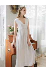 Load image into Gallery viewer, Roseheart  Cotton Sleepwear Night Dress Lace Long Luxury Gown