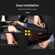 Load image into Gallery viewer, Leather Car Seat Back Organizer Tray  With  Foldable Table