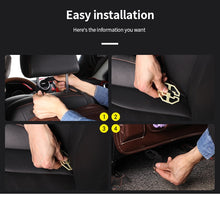 Load image into Gallery viewer, Leather Car Seat Back Organizer Tray  With  Foldable Table