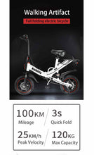 Load image into Gallery viewer, 2021 NEW Niubility B14 Folding Electric Bicycle 400W Ebike 14 Inch 48V 15Ah 80KM range Adult Electric Bike