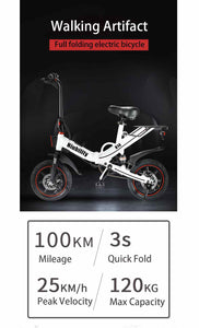 2021 NEW Niubility B14 Folding Electric Bicycle 400W Ebike 14 Inch 48V 15Ah 80KM range Adult Electric Bike