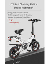 Load image into Gallery viewer, 2021 NEW Niubility B14 Folding Electric Bicycle 400W Ebike 14 Inch 48V 15Ah 80KM range Adult Electric Bike