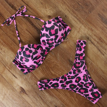 Load image into Gallery viewer, Animal Print Bikini Set 2021 Brazilian Thong Bathing Suit