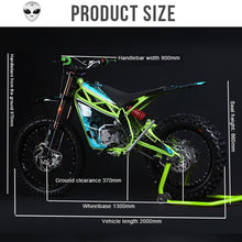 Load image into Gallery viewer, E-MOTOR Electric motorcycle 96V Peak 12000w Stealth electric mountain bike 120KM/H off-road motorcycle