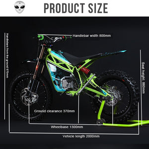 E-MOTOR Electric motorcycle 96V Peak 12000w Stealth electric mountain bike 120KM/H off-road motorcycle