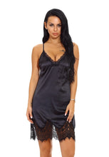 Load image into Gallery viewer, Nightgown Lace Lingerie Sleepwear Deep V-Neck