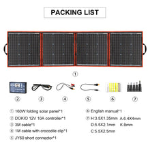 Load image into Gallery viewer, Dokio Flexible Foldable Solar Panel High Efficiency  Phone and Boat Portable 12V 80w 100w 150w 200w 300w Solar Panel Kit