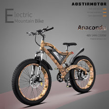 Load image into Gallery viewer, Electric Bike S18 1500W Mountain E bike 48V 15Ah Removable Lithium Battery 4.0 Fat Tire Ebike Beach Cruiser Bike