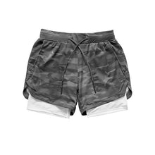 Load image into Gallery viewer, Pocket Running Shorts Men 2 In 1 Camo Double Layer Quick Dry Sports Clothing