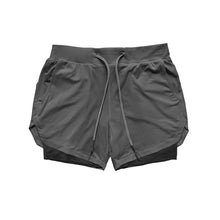 Load image into Gallery viewer, Pocket Running Shorts Men 2 In 1 Camo Double Layer Quick Dry Sports Clothing