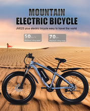 Load image into Gallery viewer, 1000W Electric Bike Fat Tire Ebike 26inch Top Aluminum Alloy Outdoor Beach Mountain Bike Snow Bicycle Cycling JM02S Plus