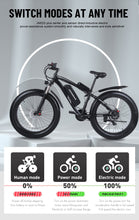 Load image into Gallery viewer, 1000W Electric Bike Fat Tire Ebike 26inch Top Aluminum Alloy Outdoor Beach Mountain Bike Snow Bicycle Cycling JM02S Plus