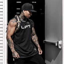 Load image into Gallery viewer, Men Tank Tops Patchwork Fitness Sleeveless Men Sportswear