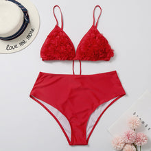 Load image into Gallery viewer, Plus Size Ruffled Bikini High Waist Bikini