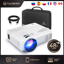 Load image into Gallery viewer, VANKYO Mini Projector Supported 1920*1080P 170&#39;&#39; For Home With 40000 Hrs LED Lamp Life