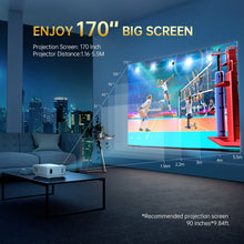 Load image into Gallery viewer, VANKYO Mini Projector Supported 1920*1080P 170&#39;&#39; For Home With 40000 Hrs LED Lamp Life
