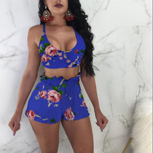 Load image into Gallery viewer, High Waist Women&#39;s 2 Piece Bikini Set Floral