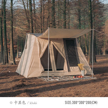 Load image into Gallery viewer, Outdoor Glamping Cotton Fabric Cloth Roof Top Tent 5-8 Person with Rainfly Camping Gear Equipment