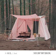 Load image into Gallery viewer, Outdoor Glamping Cotton Fabric Cloth Roof Top Tent 5-8 Person with Rainfly Camping Gear Equipment