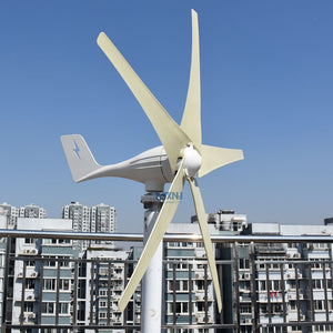 600w Wind Turbine 12v 24v 48v Horizontal Axis Wind Generator with MPPT Controller for Home Use