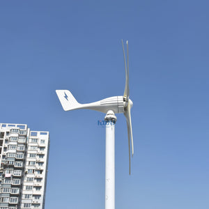 600w Wind Turbine 12v 24v 48v Horizontal Axis Wind Generator with MPPT Controller for Home Use