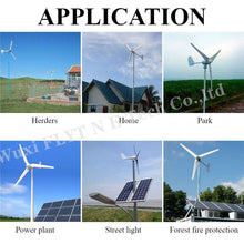 Load image into Gallery viewer, 600w Wind Turbine 12v 24v 48v Horizontal Axis Wind Generator with MPPT Controller for Home Use