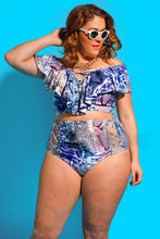 Load image into Gallery viewer, High waist Ruffle Bathing Suits