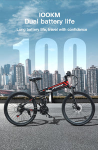 E bike 800w 48v12.8ah lithium battery 26 inch 2021 new folding mountain bike  for adults