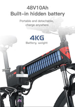 Load image into Gallery viewer, E bike 800w 48v12.8ah lithium battery 26 inch 2021 new folding mountain bike  for adults