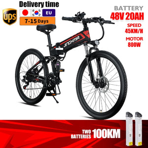 E bike 800w 48v12.8ah lithium battery 26 inch 2021 new folding mountain bike  for adults