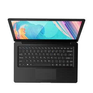 12.5 Inch N3350 Slim Small Mini Laptop 4G RAM 64G SSD Ultrabook Business Office Notebook Cool Black Netbook Portable PC Computer