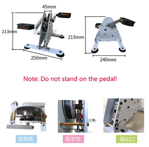 50W 100W Portable Pedal , Hand , Fitness Generator