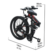 Load image into Gallery viewer, E bike 800w 48v12.8ah lithium battery 26 inch 2021 new folding mountain bike  for adults