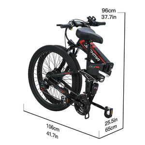 E bike 800w 48v12.8ah lithium battery 26 inch 2021 new folding mountain bike  for adults