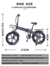 Load image into Gallery viewer, Electric bike 750W 48V15ah 45km/h  Motor Ebike  80KM Electrica 4.0 fat tire Electric Bicycle beach E-bike