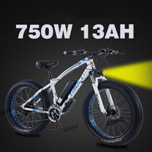 Load image into Gallery viewer, 26-inch Electric Bike 45km/h Powerful Commuter Bicycle 48V 13Ah Battery 750W Brushless Motor Double Disc Brake Fat Tire Ebike