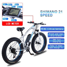 Load image into Gallery viewer, 26-inch Electric Bike 45km/h Powerful Commuter Bicycle 48V 13Ah Battery 750W Brushless Motor Double Disc Brake Fat Tire Ebike