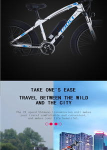 26-inch Electric Bike 45km/h Powerful Commuter Bicycle 48V 13Ah Battery 750W Brushless Motor Double Disc Brake Fat Tire Ebike