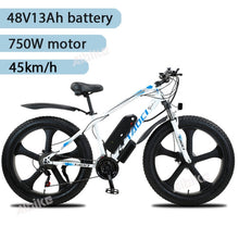 Load image into Gallery viewer, 26-inch Electric Bike 45km/h Powerful Commuter Bicycle 48V 13Ah Battery 750W Brushless Motor Double Disc Brake Fat Tire Ebike