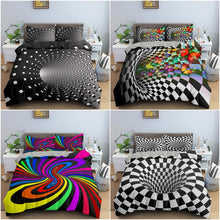 Load image into Gallery viewer, Psychedelic Swirl Duvet Comforter Cover Abstract Artwork Bedding Set Luxury