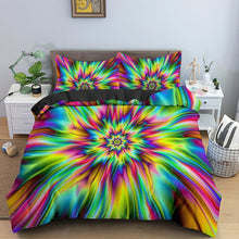 Load image into Gallery viewer, Psychedelic Swirl Duvet Comforter Cover Abstract Artwork Bedding Set Luxury