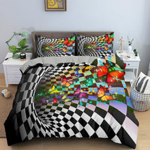 Load image into Gallery viewer, Psychedelic Swirl Duvet Comforter Cover Abstract Artwork Bedding Set Luxury