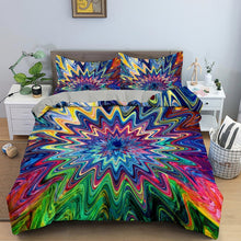 Load image into Gallery viewer, Psychedelic Swirl Duvet Comforter Cover Abstract Artwork Bedding Set Luxury
