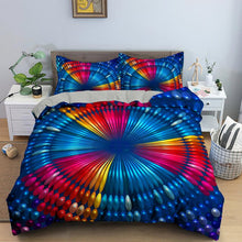 Load image into Gallery viewer, Psychedelic Swirl Duvet Comforter Cover Abstract Artwork Bedding Set Luxury