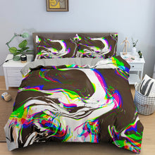 Load image into Gallery viewer, Psychedelic Swirl Duvet Comforter Cover Abstract Artwork Bedding Set Luxury