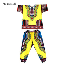 Load image into Gallery viewer, Fashion Design Dashiki Set African Printed Dashiki Dress and Pants for Women and Men