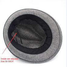 Load image into Gallery viewer, Winter 100% Wool Women Men Fedora Hat Derby Cloche Top Cap