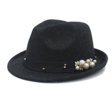 Load image into Gallery viewer, Winter 100% Wool Women Men Fedora Hat Derby Cloche Top Cap
