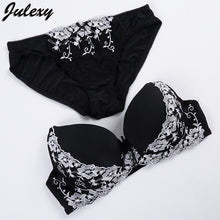 Load image into Gallery viewer, Julexy Brand Embroidery BCD Women Bra Set France Large Size Bra Brief Sets Cotton Sexy Push Up Lace Underwear Big Panty Set