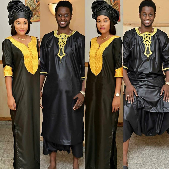 AFRICAN FASHION DESIGN DRESSES SOFT MATERIAL EMBROIDERY DESIGN DRESSES LADY AND MEN